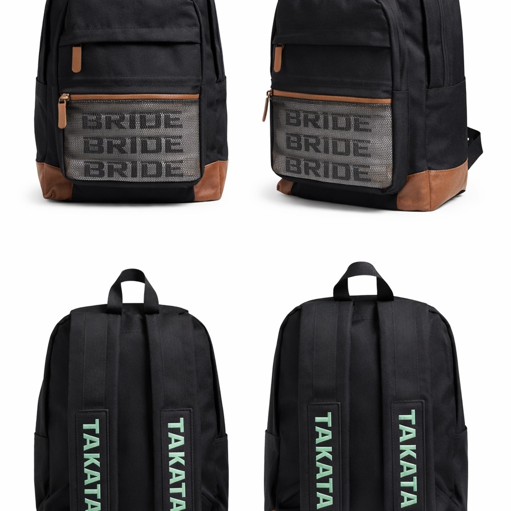 Tamara x Bride Black Strap Seatbelt Racing‎ Backpack